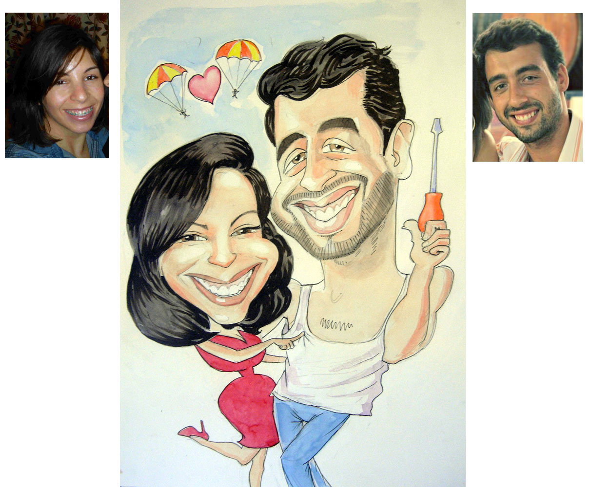 A chance to win a lovely caricature portrait of yourself and your partner this Valentine’s Day!