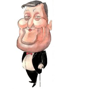 Stephen Fry caricature