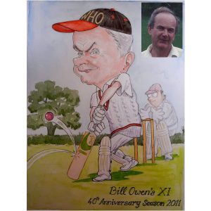 Cricket caricature