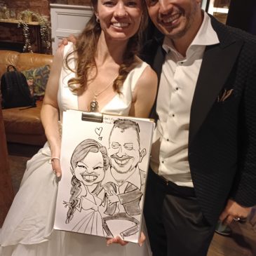 My last wedding caricatures of 2025!