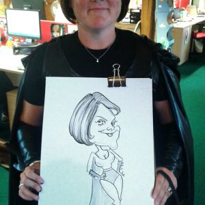 Become whatever you like! Superhero caricature