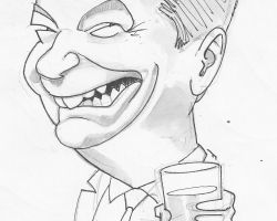 Celebrity Caricatures Nigel Farage caricature
